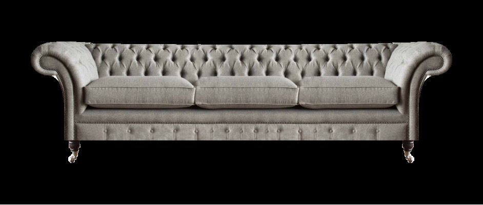 Chesterfield grijze driezits woonkamer gestoffeerde sofa's designer banken