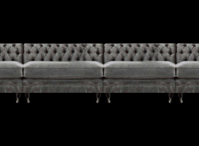 Chesterfield Designer Sofa Woonkamer Banken Luxe Bekleding 4-Zits