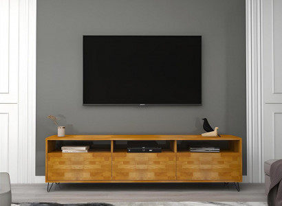 Bruin woonkamer dressoir Robuuste tv-standaard Moderne houten meubels