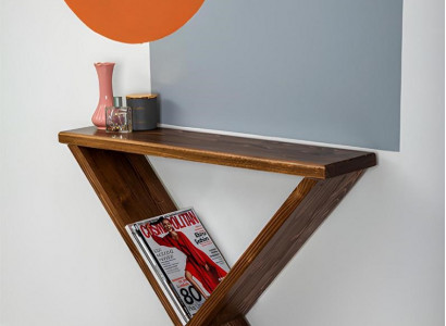 Bruine consoletafel Moderne bijzetmeubels Luxe robuuste tafel