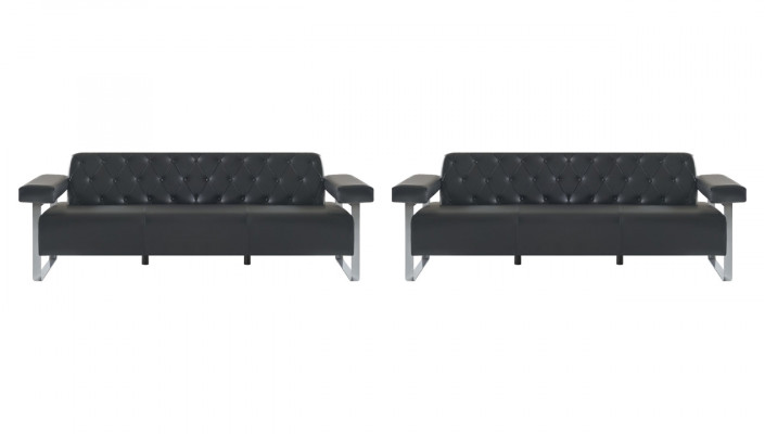 Sofa-set kantoor lederen sofas 2-delig 3-zits Chesterfield modern designer