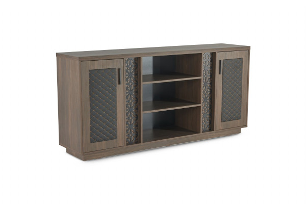 Aktenschrank Dressoir Bruin Zwart Modern Tweekleurig Modern Design