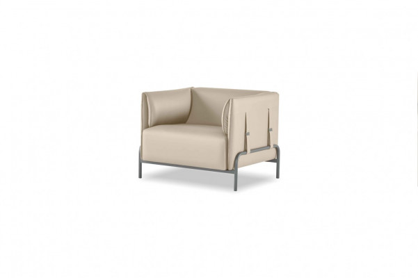 Werkplaatsset 3-delig Beige 3-zitsbank 2x Fauteuil met Kussens Woonkamer