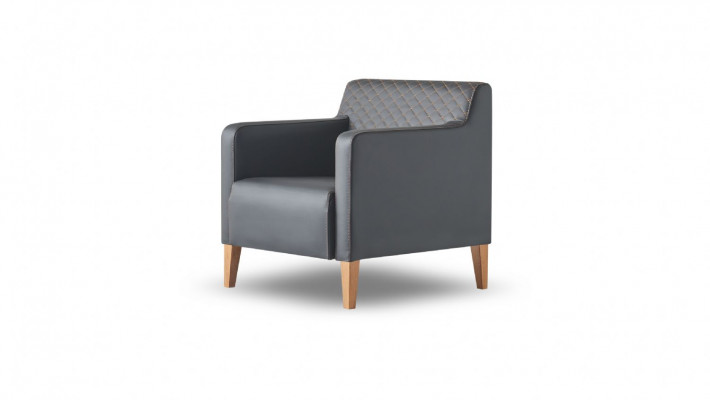 Werkplaats-set 3-delig 2-zits fauteuil salontafel zwart bruin modern