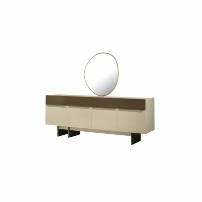 Bruin-beige keukenbuffet designer eetkamer meubel luxueuze commode