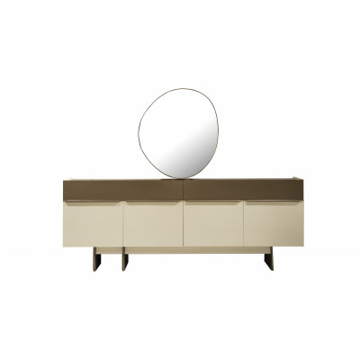 Bruin-beige keukenbuffet designer eetkamer meubel luxueuze commode