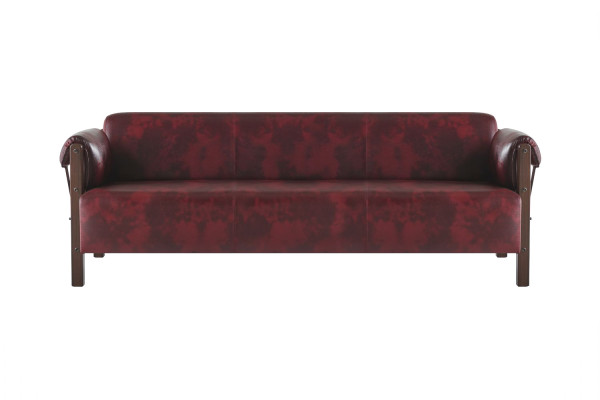 Bankstel 3-zitter 2-zitter fauteuil bordeaux leren banken compleet