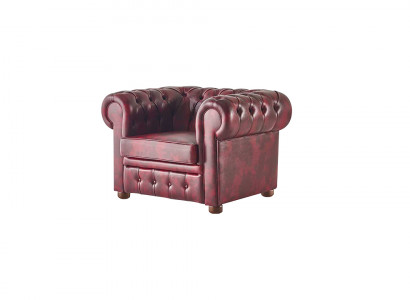 Sessel Chesterfield Bordeaux Effen Chesterfield Woonkamer Klassiek