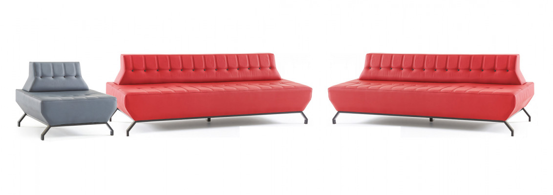 Sofa-set Rood 3-Zits Grijs Fauteuil Art Deco Bankstellen Chesterfield Banken Leer