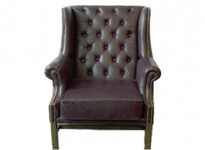 Chesterfield oorfauteuil fauteuil bank relax bekleding designer banken nieuw KINGS3