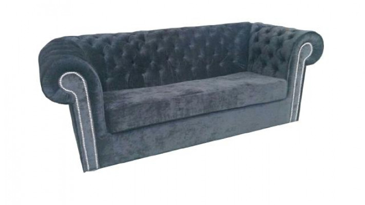 Chesterfield fluwelen stoffen sofa bankstel bekleding 3-zits klassieke banken nieuw