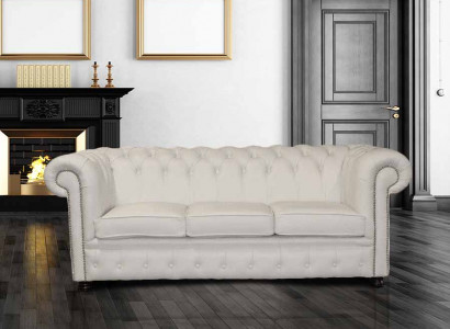 Bankstel Sofa Bekleding Set Zitbanken Banken Chesterfield 3-Zitter NAPOLI III